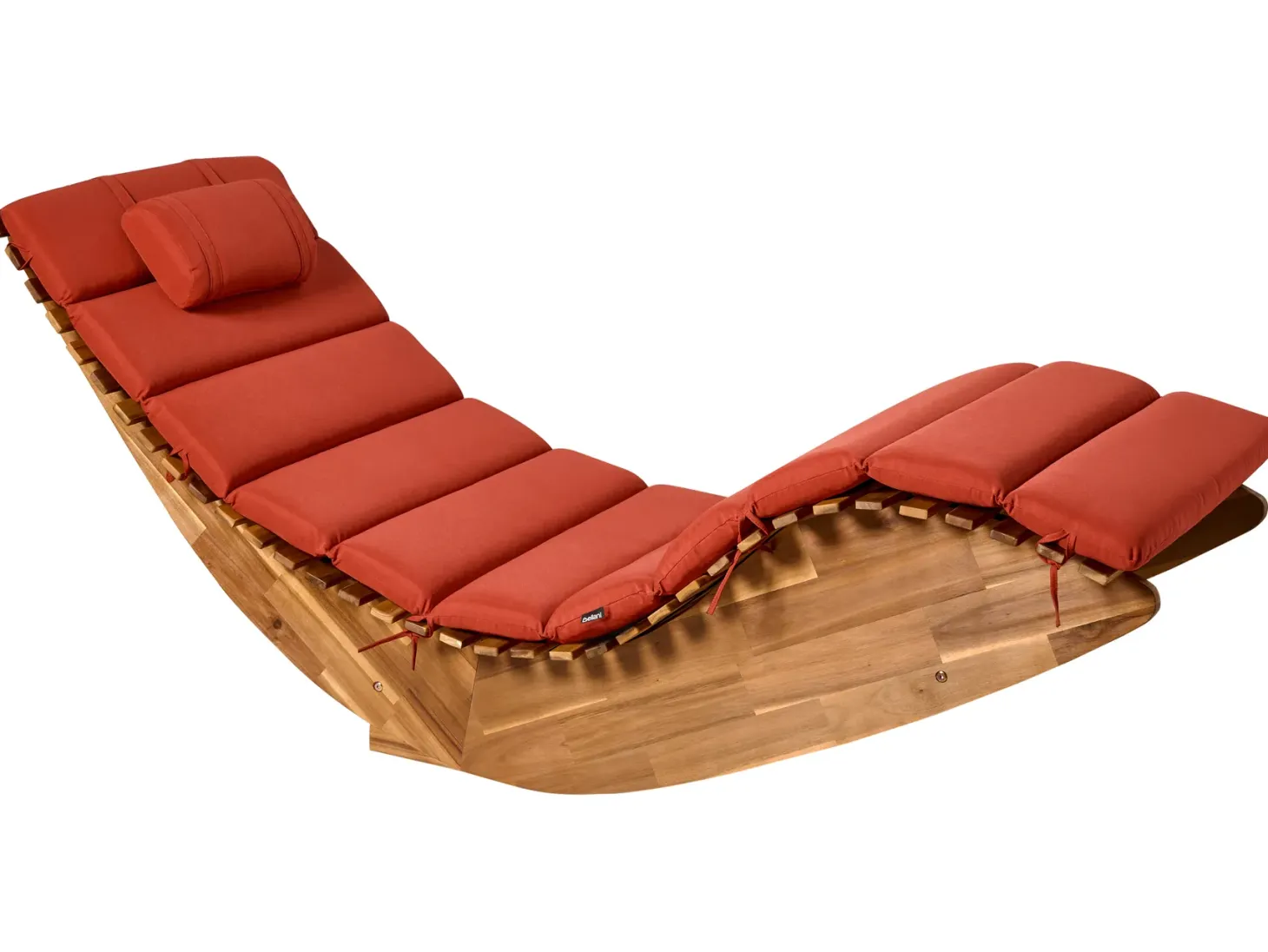 Poduszka na leżak ogrodowy BRESCIA PREMIUM 180 x 60 cm Czerwony