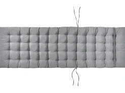 Poduszka na leżak ogrodowy CESANA PREMIUM 192 x 56 cm Szary melanż