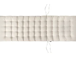 Poduszka na leżak ogrodowy CESANA PREMIUM 192 x 56 cm Jasnobeżowy