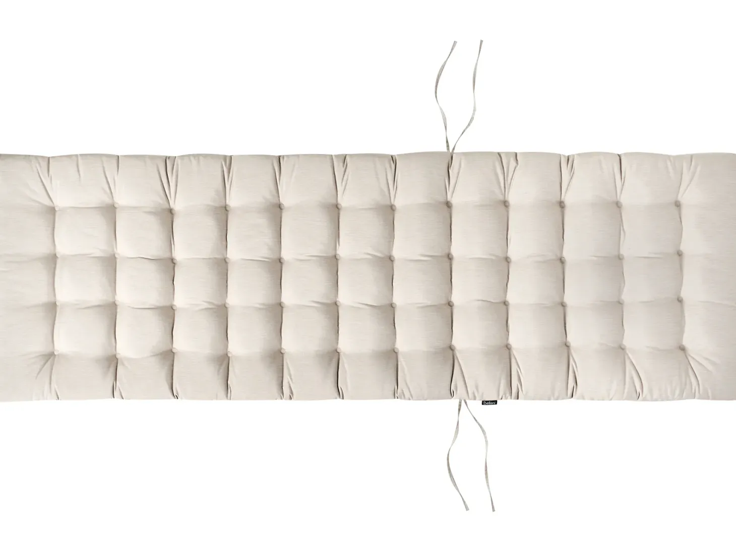 Poduszka na leżak ogrodowy CESANA PREMIUM 192 x 56 cm Jasnobeżowy