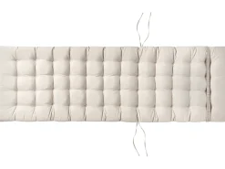 Poduszka na leżak ogrodowy CESANA PREMIUM 192 x 56 cm Jasnobeżowy