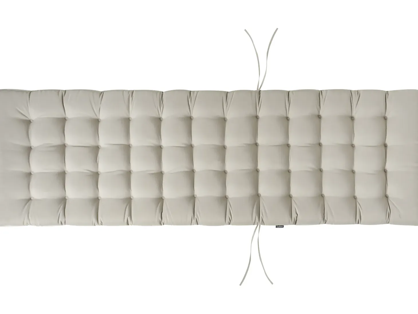 Poduszka na leżak ogrodowy CESANA PREMIUM 192 x 56 cm Beżowoszary