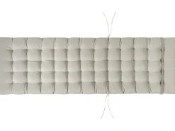Poduszka na leżak ogrodowy CESANA PREMIUM 192 x 56 cm Beżowoszary