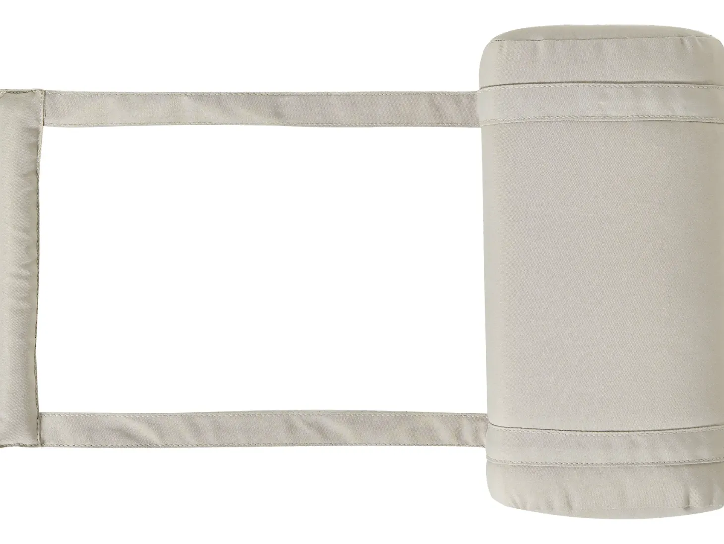 Poduszka na leżak ogrodowy CESANA PREMIUM 192 x 56 cm Beżowoszary