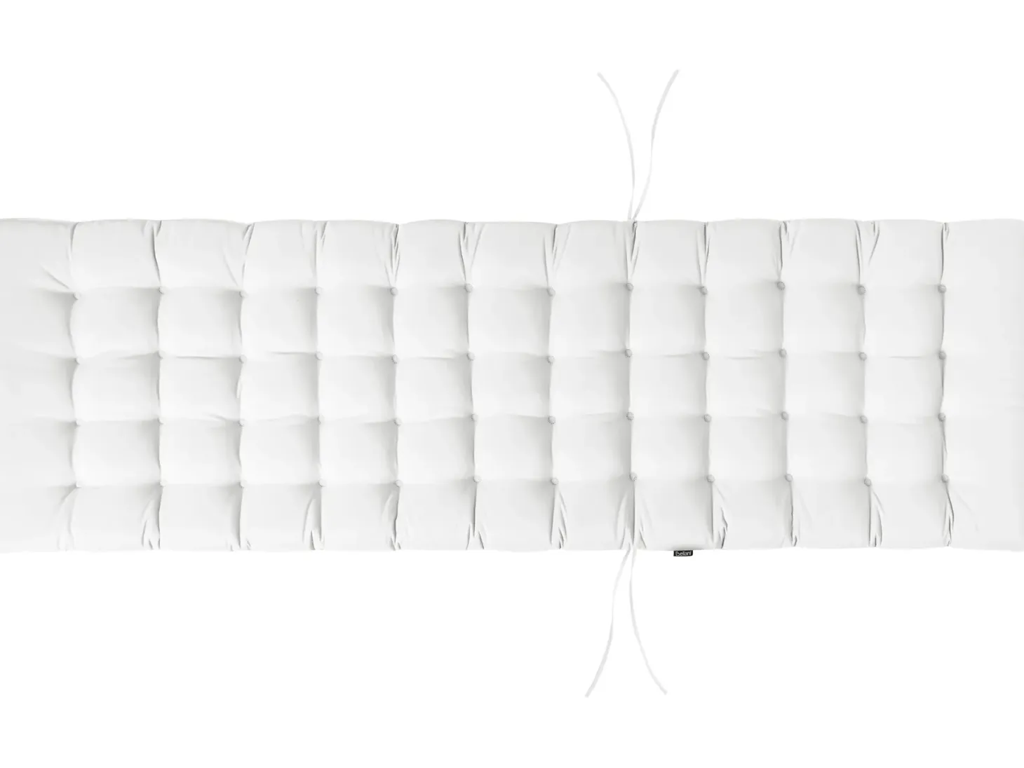 Poduszka na leżak ogrodowy CESANA PREMIUM 192 x 56 cm Złamana biel