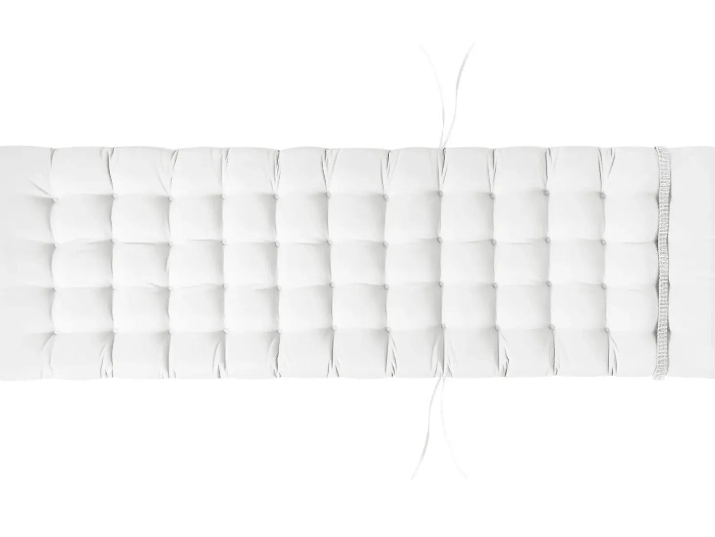 Poduszka na leżak ogrodowy CESANA PREMIUM 192 x 56 cm Złamana biel