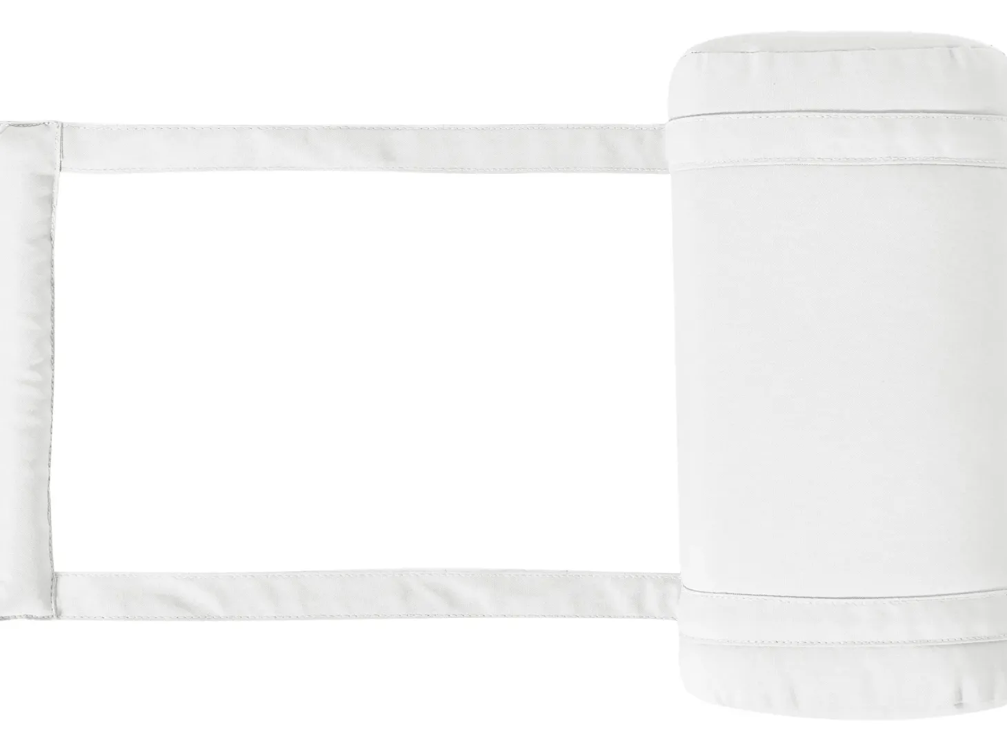 Poduszka na leżak ogrodowy CESANA PREMIUM 192 x 56 cm Złamana biel