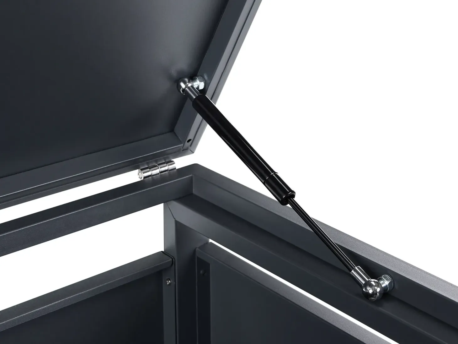 Podwójna obudowa śmietnikowa 480 L PERISSA Metal Ciemnoszary