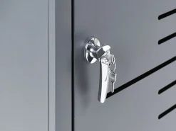 Podwójna obudowa śmietnikowa 480 L PERISSA Metal Ciemnoszary