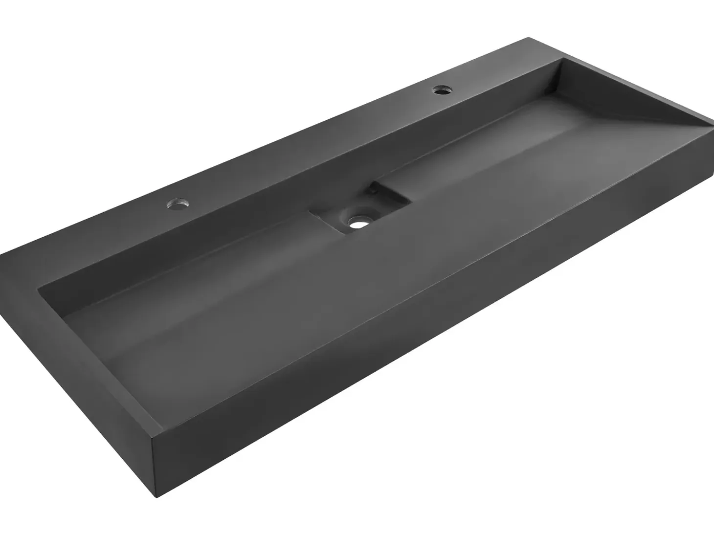 New QUENKO 120 x 46 cm Tworzywo mineralne Umywalki I Akcesoria