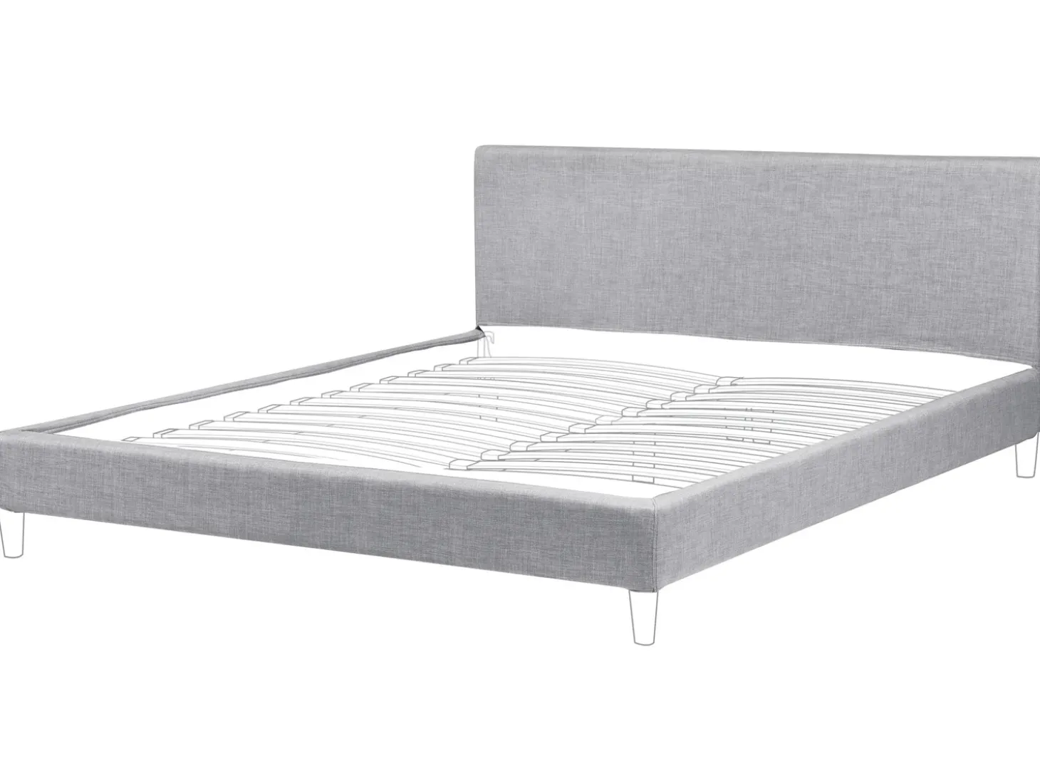 Discount FITOU 180 x 200 cm Jasno Wszystkie Akcesoria|Obicia Do Łóżek