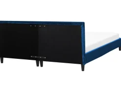 Clearance Welur FITOU 180 x 200 cm Ciemno Wszystkie Akcesoria|Obicia Do Łóżek