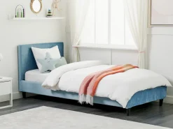 Best Welur FITOU 90 x 200 cm Błękitny Wszystkie Akcesoria|Obicia Do Łóżek