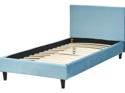 Best Welur FITOU 90 x 200 cm Błękitny Wszystkie Akcesoria|Obicia Do Łóżek