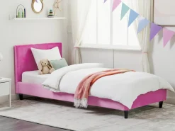 Outlet Welur FITOU 90 x 200 cm Fuksja Wszystkie Akcesoria|Obicia Do Łóżek