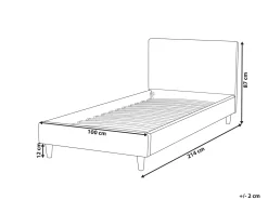 Hot Welur FITOU 90 x 200 cm Wszystkie Akcesoria|Obicia Do Łóżek
