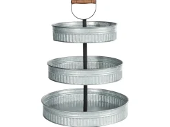 3-poziomowa patera na ciasto KOUIGN Srebrny