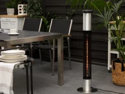 Promiennik na podczerwień wolnostojący VEZUVIO 1500 W Czarny