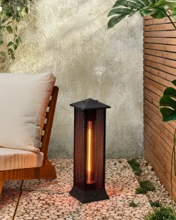 Promiennik na podczerwień wolnostojący TUNUPA 1500 W Czarny