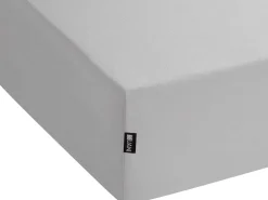Prześcieradło z gumką HOFUF Bawełna 90 x 200 cm Jasnoszary