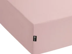 Prześcieradło z gumką HOFUF Bawełna 90 x 200 cm Różowy