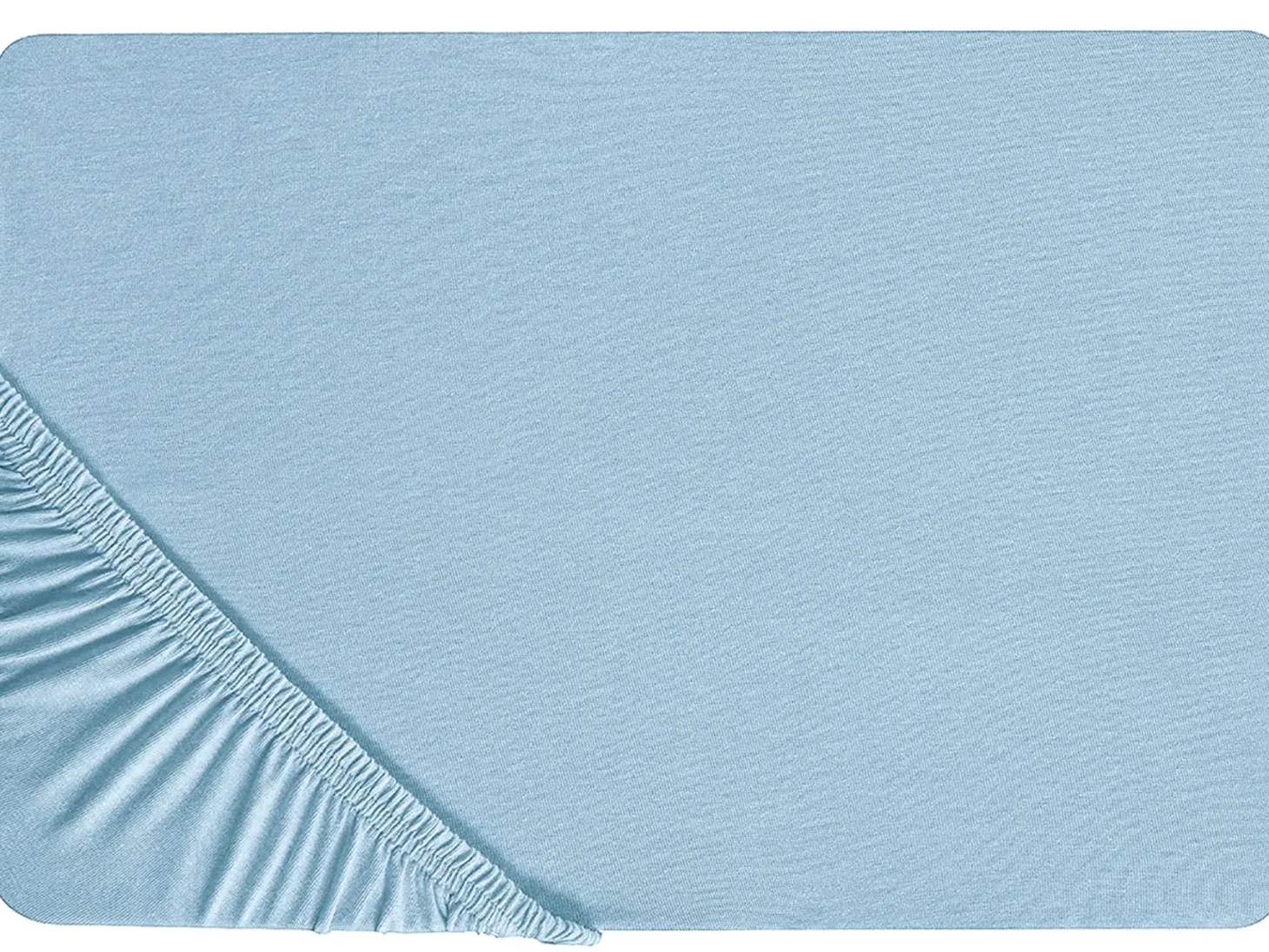 Prześcieradło z gumką HOFUF Bawełna 90 x 200 cm Błękitny