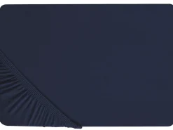 Prześcieradło z gumką HOFUF Bawełna 90 x 200 cm Granatowy