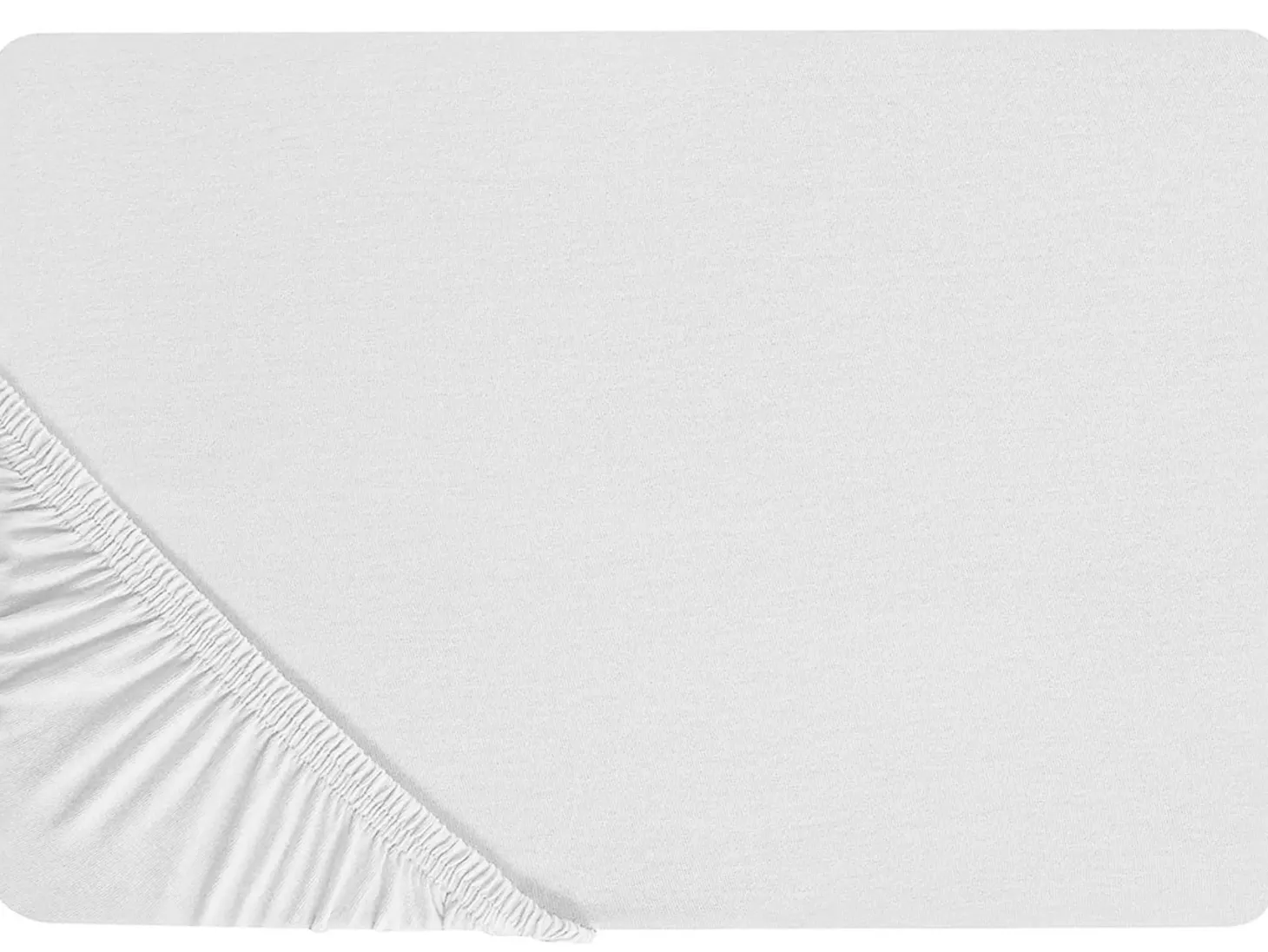 Prześcieradło z gumką HOFUF 180 x 200 cm Biały