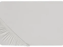Prześcieradło z gumką JANBU Bawełna 200 x 200 cm Jasnoszary