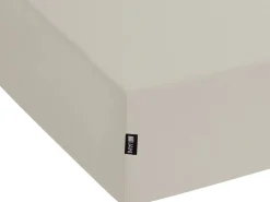 Prześcieradło z gumką JANBU Bawełna 200 x 200 cm Beżowoszary