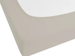 Prześcieradło z gumką JANBU Bawełna 200 x 200 cm Beżowoszary