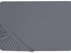 Prześcieradło z gumką JANBU Bawełna 200 x 200 cm Ciemnoszary