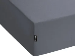 Prześcieradło z gumką JANBU Bawełna 200 x 200 cm Ciemnoszary