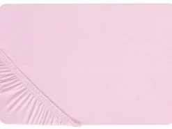 Prześcieradło z gumką JANBU Bawełna 200 x 200 cm Pastelowy róż