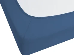 Prześcieradło z gumką JANBU Bawełna 200 x 200 cm Granatowy