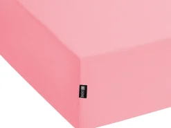 Prześcieradło z gumką JANBU Bawełna 200 x 200 cm Koralowy