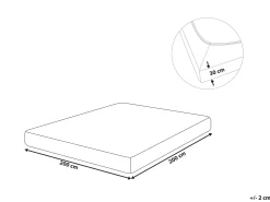 Prześcieradło z gumką JANBU Bawełna 200 x 200 cm Koralowy