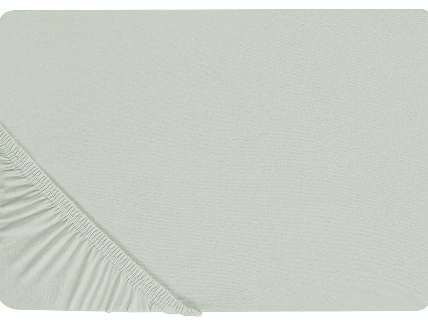 Prześcieradło z gumką JANBU Bawełna 200 x 200 cm Jasnozielony