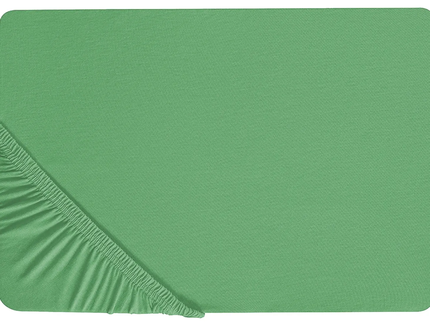 Prześcieradło z gumką JANBU Bawełna 200 x 200 cm Zielony