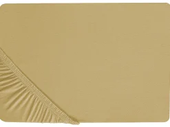 Prześcieradło z gumką JANBU Bawełna 200 x 200 cm Oliwkowy