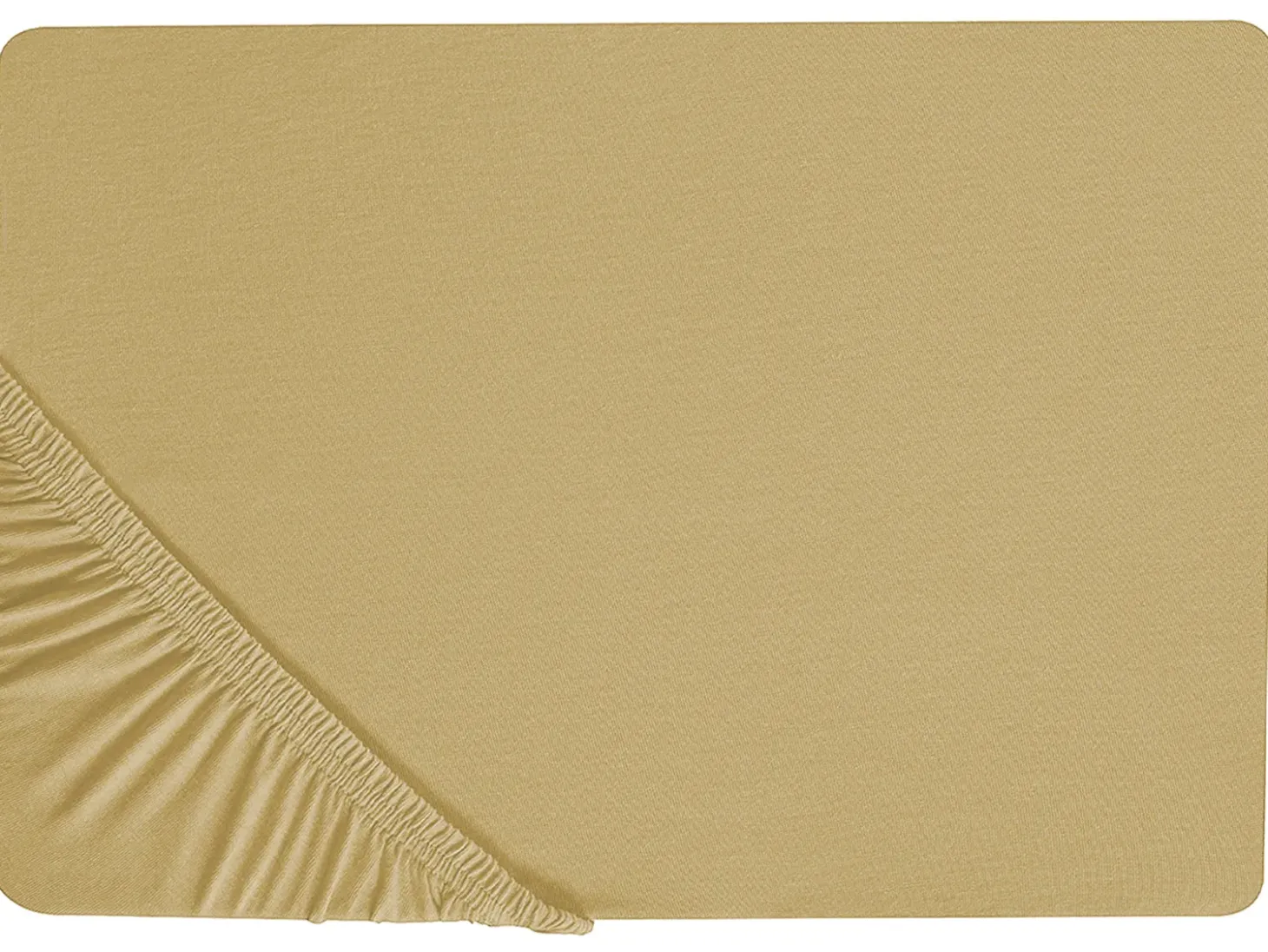 Prześcieradło z gumką JANBU Bawełna 200 x 200 cm Oliwkowy