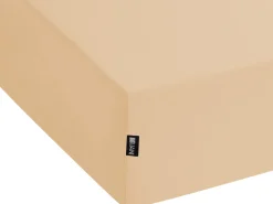 Prześcieradło z gumką JANBU Bawełna 200 x 200 cm Piaskowy