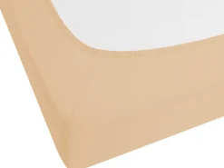 Prześcieradło z gumką JANBU Bawełna 200 x 200 cm Piaskowy