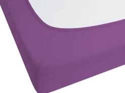 Prześcieradło z gumką JANBU Bawełna 200 x 200 cm Purpurowy