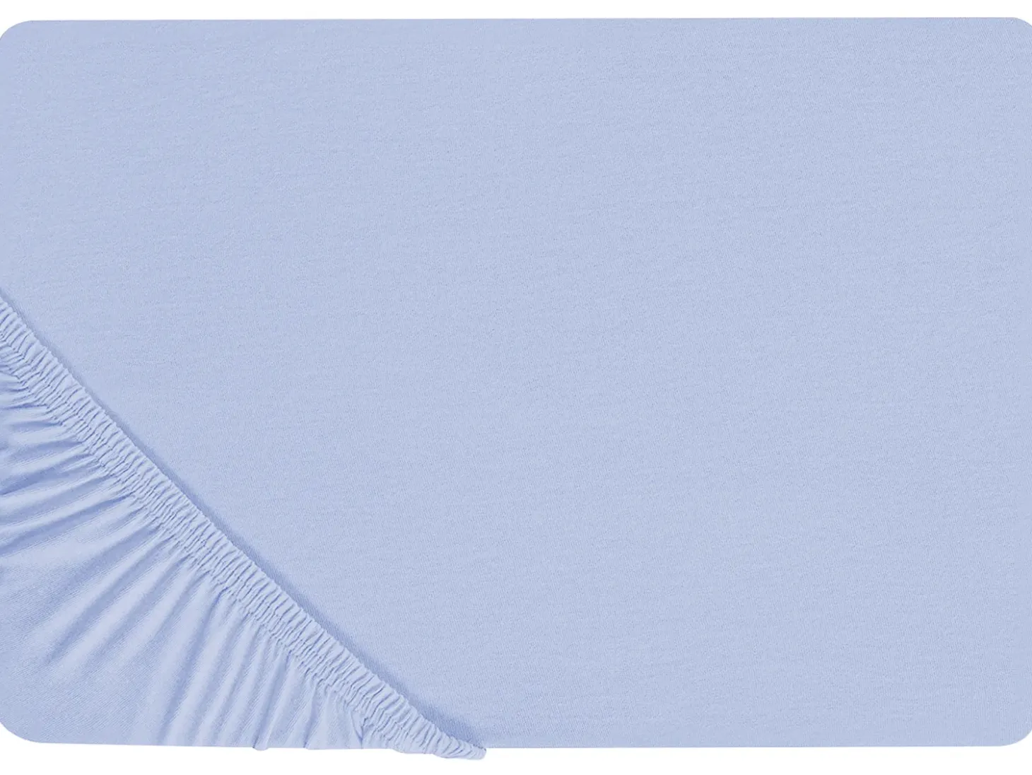 Prześcieradło z gumką JANBU Bawełna 200 x 200 cm Błękitny