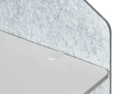 Sale Przegroda na biurko FOLDY 120 x 50 cm Jasnoszary Ścianki Biurowe I Przegrody