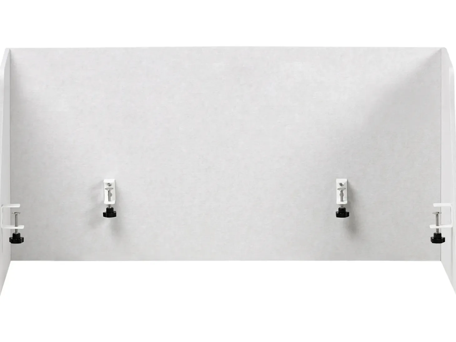 Outlet Przegroda na biurko SOLOA 210 x 61 cm Złamana biel Ścianki Biurowe I Przegrody