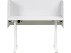 Outlet Przegroda na biurko SOLOA 210 x 61 cm Złamana biel Ścianki Biurowe I Przegrody