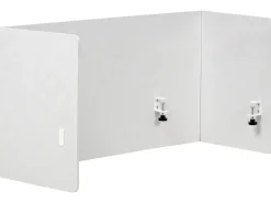 Outlet Przegroda na biurko SOLOA 210 x 61 cm Złamana biel Ścianki Biurowe I Przegrody
