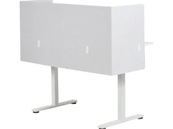 Outlet Przegroda na biurko SOLOA 210 x 61 cm Złamana biel Ścianki Biurowe I Przegrody